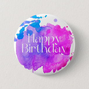 Happy Birthday Ronde Button 5,7 Cm
