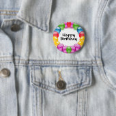 Happy Birthday Ronde Button 5,7 Cm (In situ)