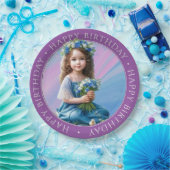 Happy Birthday Ronde Papier Bord (Feest)