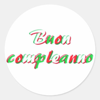 Happy Birthday Ronde Sticker