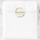 Happy Birthday Ronde Sticker (Tas)