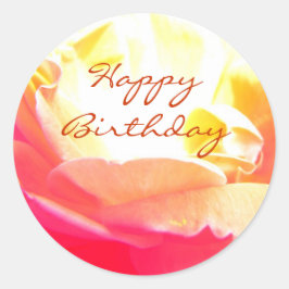 Happy Birthday Ronde Sticker