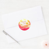 Happy Birthday Ronde Sticker (Envelop)