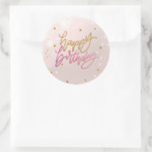 Happy Birthday Ronde Sticker (Tas)