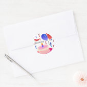 Happy Birthday Ronde Sticker (Envelop)
