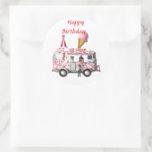 Happy Birthday Ronde Sticker (Tas)