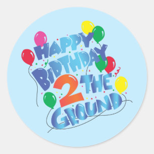 Happy Birthday Ronde Sticker
