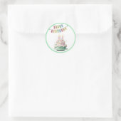 Happy Birthday Ronde Sticker (Tas)