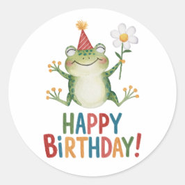 Happy Birthday Ronde Sticker