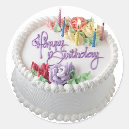 Happy Birthday Ronde Sticker