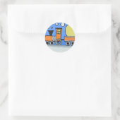 Happy Birthday Ronde Sticker (Tas)