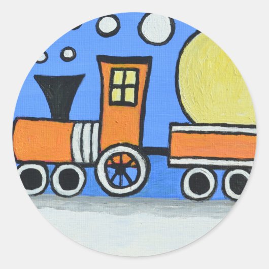 Happy Birthday Ronde Sticker (Voorkant)