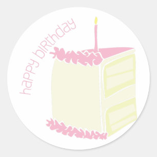 Happy Birthday Ronde Sticker