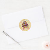 Happy Birthday Ronde Sticker (Envelop)