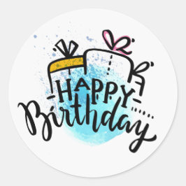 Happy Birthday Ronde Sticker