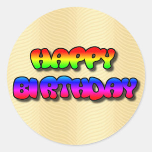 Happy Birthday Ronde Sticker