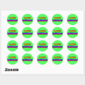 Happy Birthday Ronde Sticker (Vel)