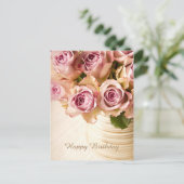 Happy Birthday Roos Briefkaart (Staand voorkant)