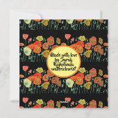 Happy Birthday Roos floral dames Name Kaart (Achterkant)