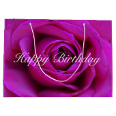 Happy Birthday Roos Gift Bag Large Cadeautasje (Achterkant)