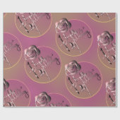 "Happy Birthday"-Roos Handgeschreven papier met ha (Vlak)