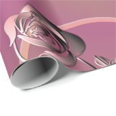 "Happy Birthday" Roos Handje geschreven Cadeaupapier (Rol Hoek)