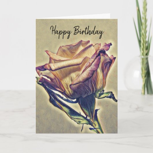 Happy Birthday Roos Kaart (Voorkant)