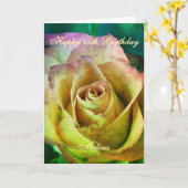 Happy Birthday Roos  Kaart (Gele Bloem)