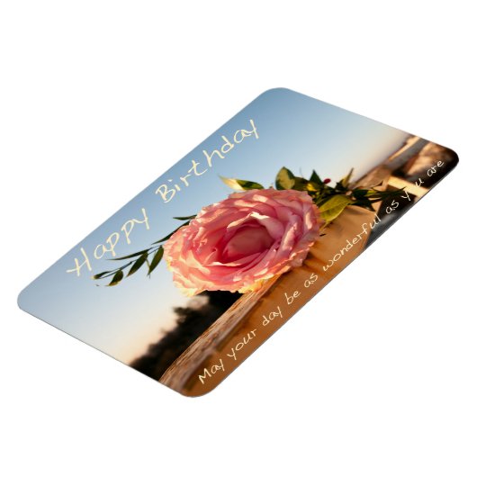 Happy Birthday Roos Magneet (Linkerzijde)