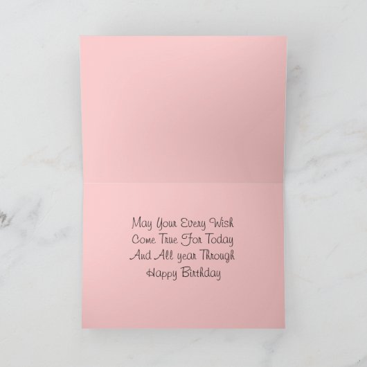 Happy Birthday Rosebud Kaart (Binnen)