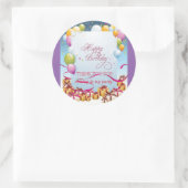 HAPPY BIRTHDAY ROUND CLASSIC STICKER (Tas)