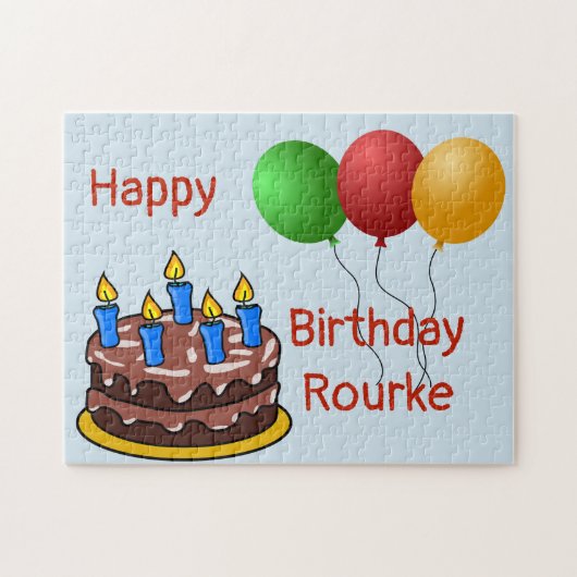 Happy Birthday Rourke 2018 Legpuzzel (Horizontaal)