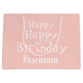 Happy Birthday roze aangepaste grote cadeautas