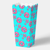 Happy Birthday roze crème donuts blauw Bedankdoosjes (Achterkant)