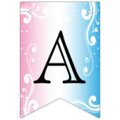 Happy Birthday 🎈 Roze en Blauw Vlaggetjes (Derde vlag)