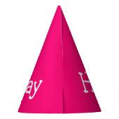 Happy Birthday roze Feesthoedjes (Achterkant)