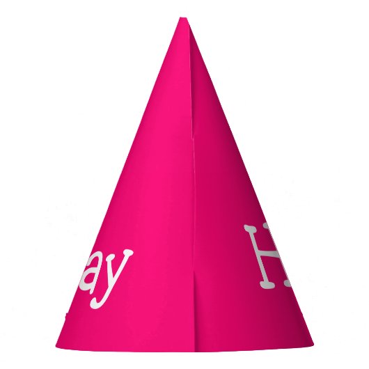 Happy Birthday roze Feesthoedjes (Achterkant)