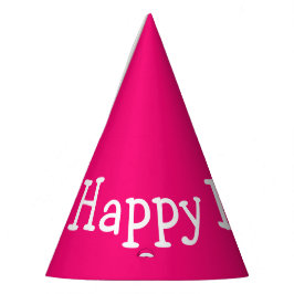 Happy Birthday roze Feesthoedjes