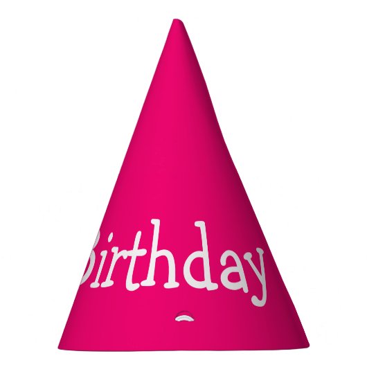 Happy Birthday roze Feesthoedjes (Rechts)