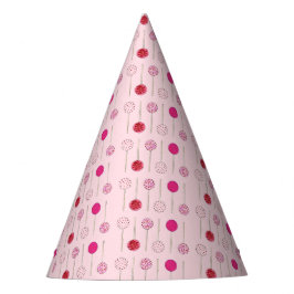 Happy Birthday Roze Frosted Cake Poppen Feesthoedjes