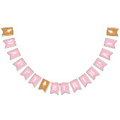 Happy Birthday roze ijskap Vlaggetjes (Alle)