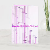 Happy Birthday roze Kaart (Achterkant)