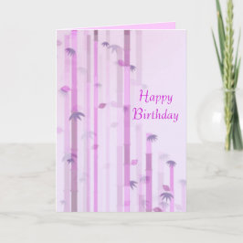 Happy Birthday roze Kaart