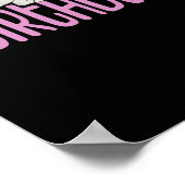 Happy Birthday - Roze Poster (Hoek)
