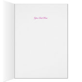 Happy Birthday  Roze Rose (Binnen (Rechts))