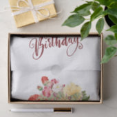 Happy Birthday Rozen in een Tea Cup Tissuepapier (Geschenk)