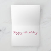 Happy Birthday Rozen Kaart (Binnen)