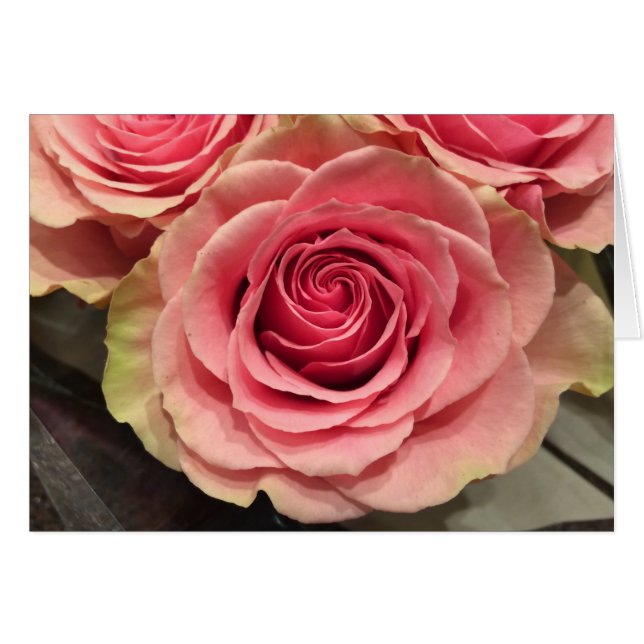 Happy Birthday Rozen Wenskaart (Voorkant Horizontaal)