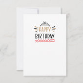 Happy Birthday RSVP Kaartje (Achterkant)