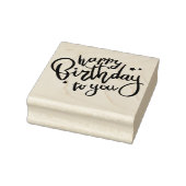 Happy Birthday Rubber Stamp Rubberstempel (Stempel)